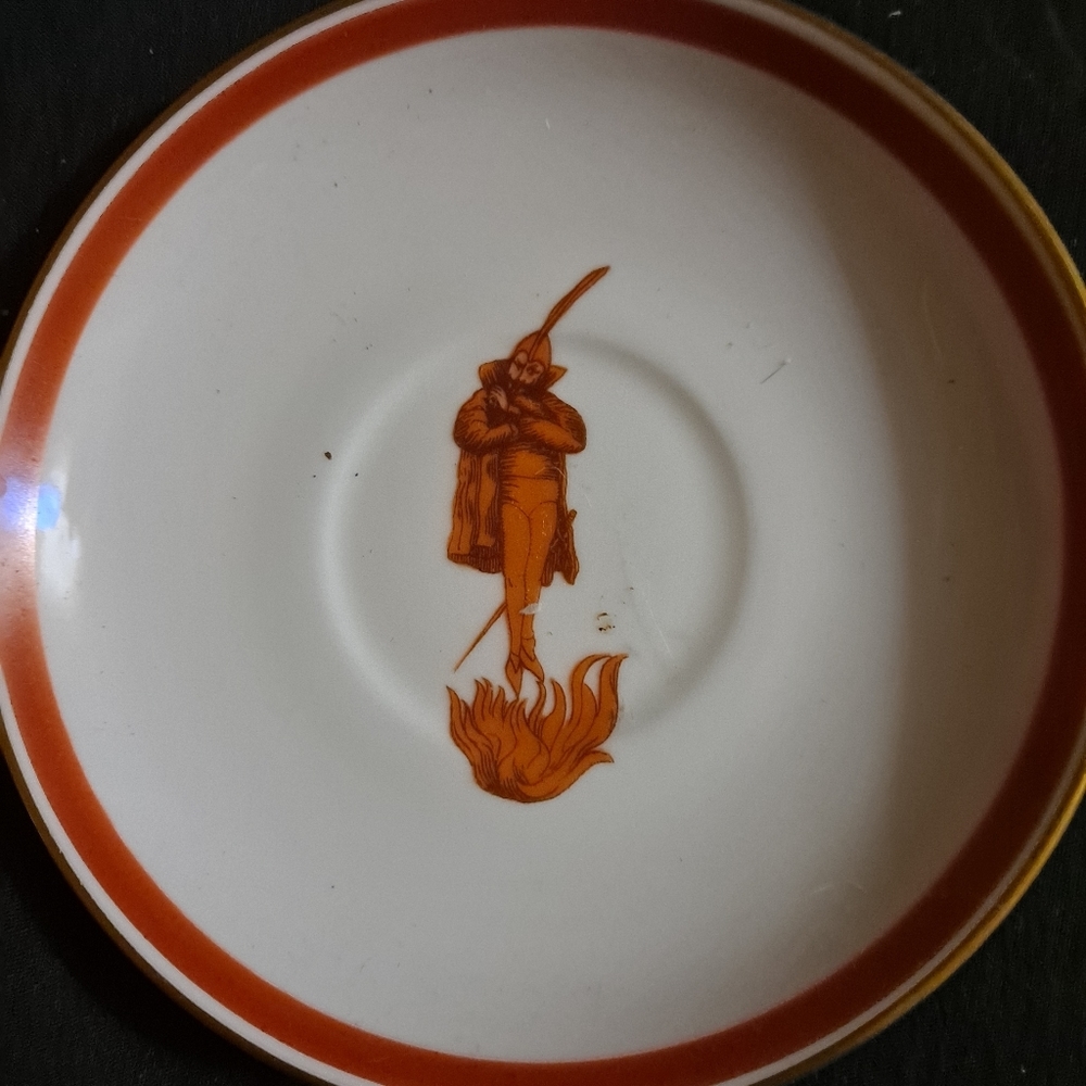 New Orleans CAFE BRULOT Devil Saucer Loubat Carr